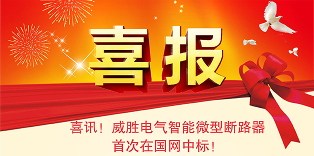 喜報——威勝電氣智能微型斷路器首次在國網(wǎng)中標(biāo)！